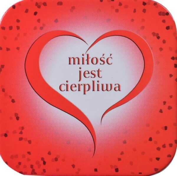 PODSTAWKA KORKOWA (69)  MIŁOŚĆ JEST CIERPLIWA