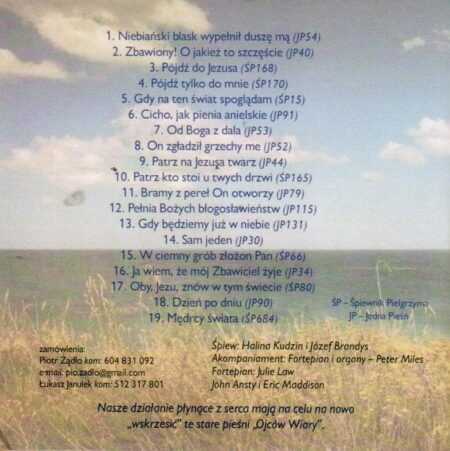 PATRZ NA JEZUSA TWARZ Halina Kudzin i Józef Brandys CD - obrazek 2