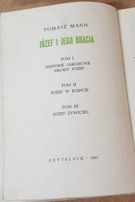 JÓZEF I JEGO BRACIA  (Tomasz Mann) - obrazek 2
