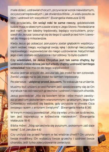 UZDROWIENIE TRĘDOWATEGO  broszura ewangelizacyjna (nowe wydanie) - obrazek 2