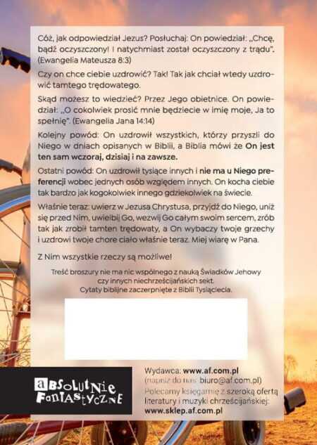 UZDROWIENIE TRĘDOWATEGO  broszura ewangelizacyjna (nowe wydanie) - obrazek 4