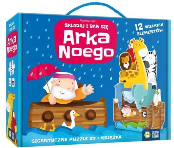 SKŁADAJ I BAW SIĘ - ARKA NOEGO.  Puzzle 3D 12 elementów