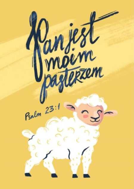 POCZTÓWKA Z KOLOROWANKĄ Pan jest moim pasterzem  (SZP/021) - obrazek 2