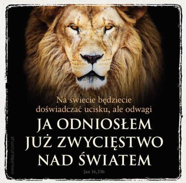 PODKŁADKA KORKOWA z tekstem: JA ODNIOSŁEM JUŻ ZWYCIĘSTWO NAD ŚWIATEM
