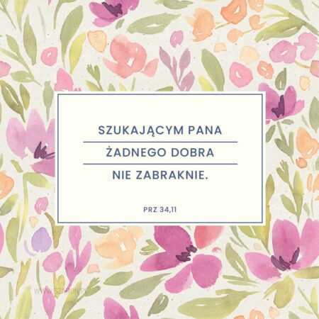 PODSTAWKA KORKOWA  Szukającym Pana żadnego dobra nie zabraknie (kwiaty)