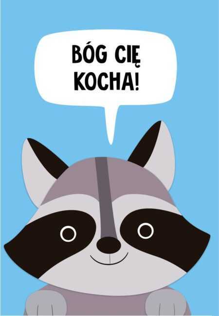 KARTKA - BÓG CIĘ KOCHA  (szop)