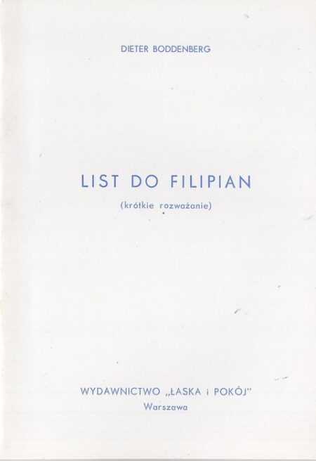 LIST DO FILIPIAN (Dieter Boddenberg)