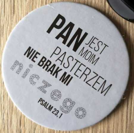 Podkładka korkowa - Pan jest moim pasterzem   Ps.23,1
