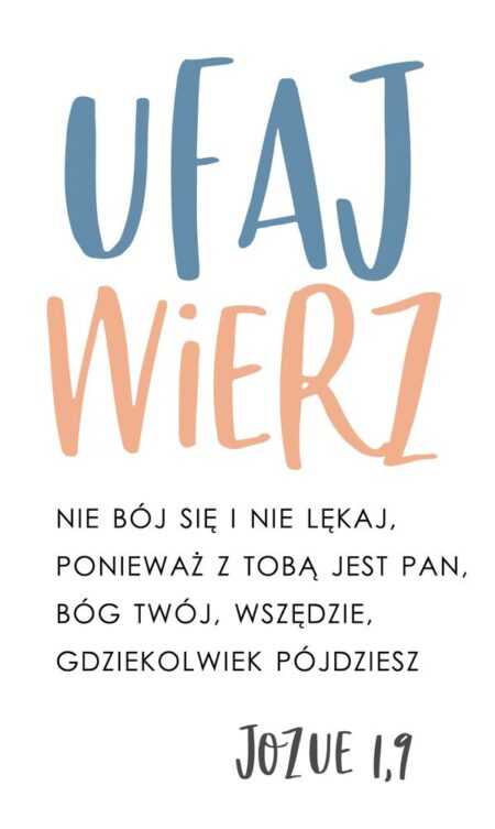 KARTKA - UFAJ WIERZ