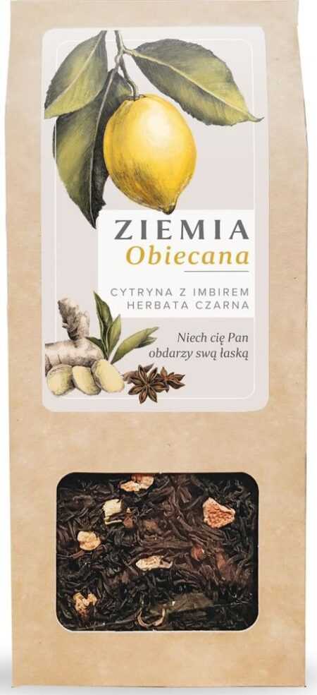 HERBATA czarna  ZIEMIA OBIECANA  (cytryna, imbir)