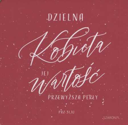 PODKŁADKA KORKOWA  Dzielna kobieta...