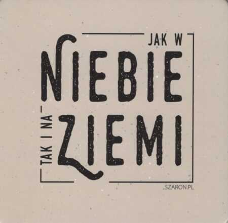 PODKŁADKA KORKOWA  Jak w niebie taki i na ziemi