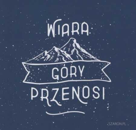 PODKŁADKA KORKOWA  Wiara góry przenosi