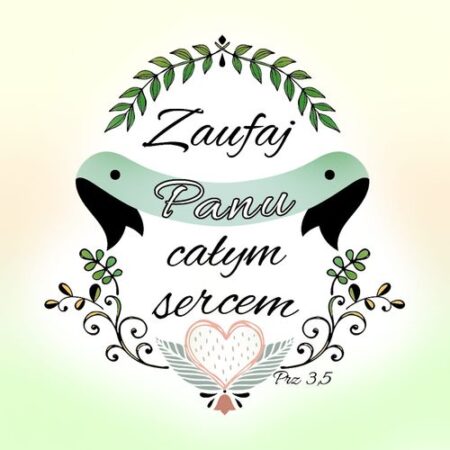 PODSTAWKA KORKOWA (94)  ZAUFAJ PANU CAŁYM SERCEM