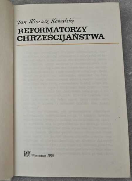REFORMATORZY CHRZEŚCIJAŃSTWA  (Jan Wierusz Kowalski) - obrazek 2