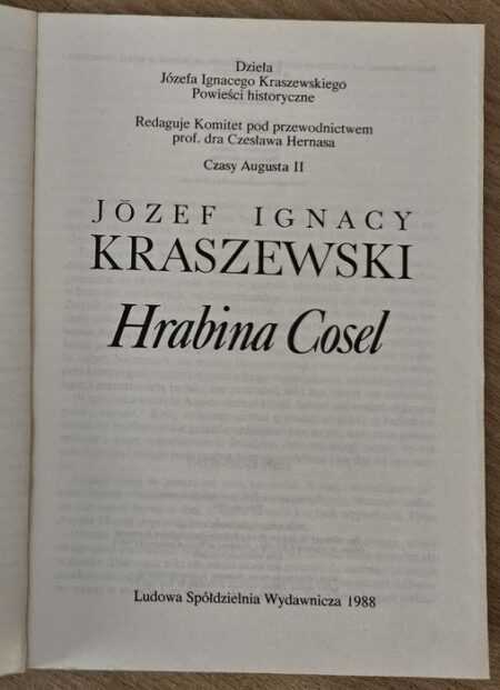 HRABINA COSEL  (Józef Ignacy Kraszewski) - obrazek 2