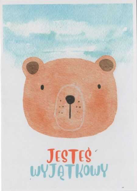 KARTKA – Jesteś wyjątkowy – miś