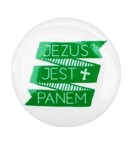 ZNACZEK BUTTON  JEZUS JEST PANEM