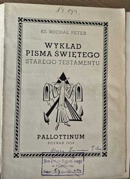 WYKŁAD PISMA ŚWIĘTEGO STAREGO TESTAMENTU  (Michał Peter) - obrazek 3