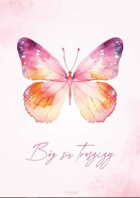 KARTKA – Bóg się troszczy – motyl