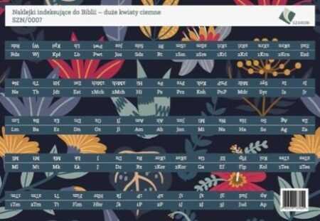 Naklejki indeksujące do Biblii – małe kwiaty